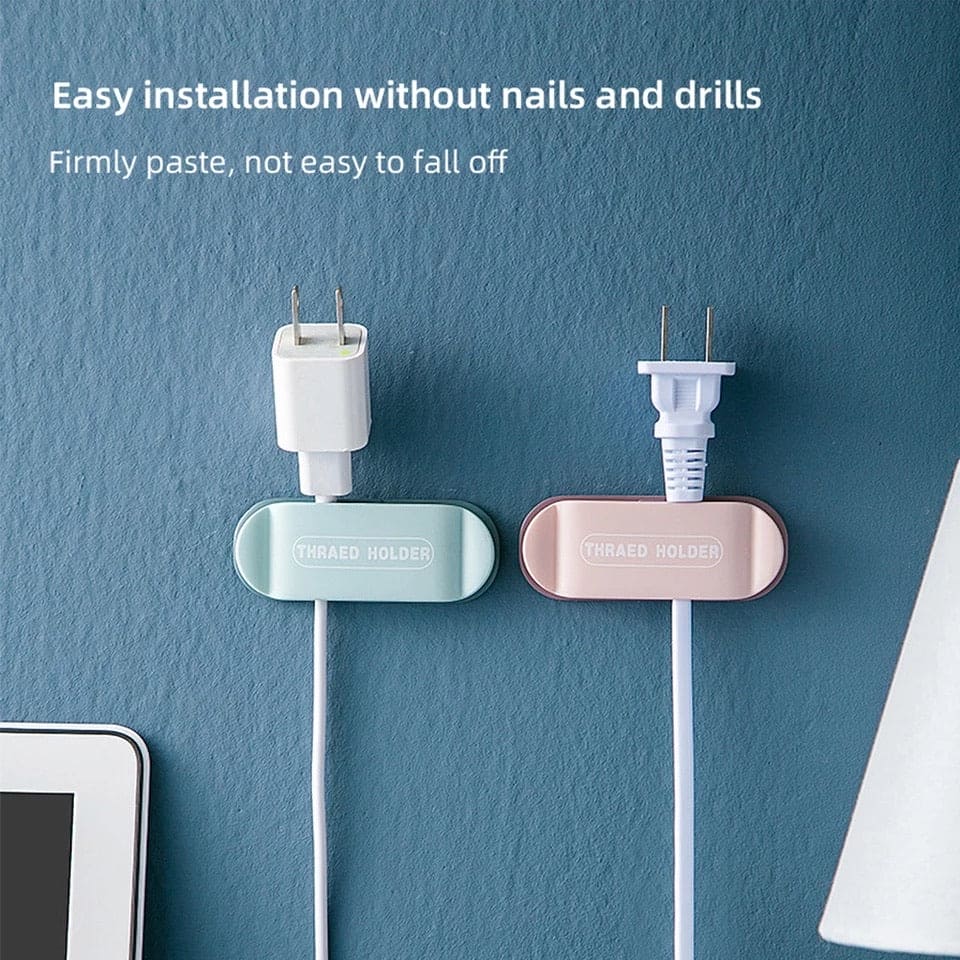 4 pcs Punch Free Self Adhesive Wall Cable Holder, Hook Organizer, Multi-Function Hanger Cord Winder Bracket, Wall Mounted Cable Grips 4 pcs Punch Free Self Adhesive Wall Cable Holder, Hook Organizer, Multi-Function Hanger Cord Winder Bracket, Wall Mounted Cable Grips